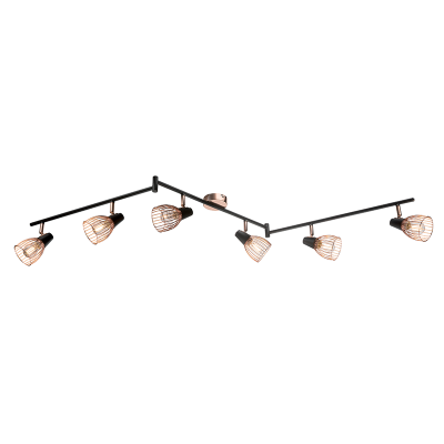 AMBIX SPOT 6XE14 BLACK/ COOPER