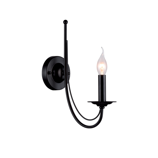 ANGELA WALL LAMP 1XE14 BLACK