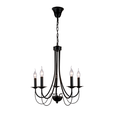 ANGELA CHANDELIER 5XE14 BLACK ANGELA CHANDELIER 5XE14 BLACK