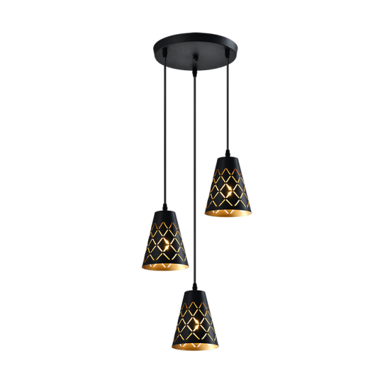 ANGELO PENDANT 3XE27 BLACK