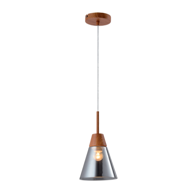 BRADLEY PENDANT 1xE27 WOOD/GREY BRADLEY PENDANT 1xE27 WOOD/GREY