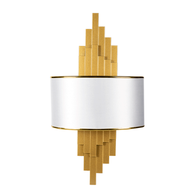 BRETON WALL LAMP 2XE14 GOLD/WHITE BRETON WALL LAMP 2XE14 GOLD/WHITE