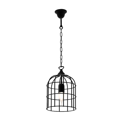 CAGE PENDANT 1xE27 BLACK