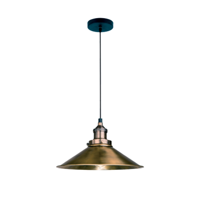 DAMON PENDANT 1XE27 ANTIQUE BRASS