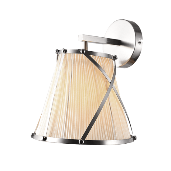 ELIZABETH WALL LAMP 1XE27 NICKEL