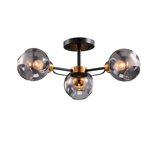 ELLARIA CHANDELIER 3xE27 WOOD/GREY