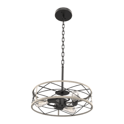 EMMA PENDANT 3XE27 MATT BLACK/WHITE