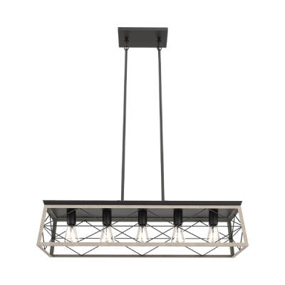 EMMA PENDANT 5XE27 MATT BLACK/WHITE