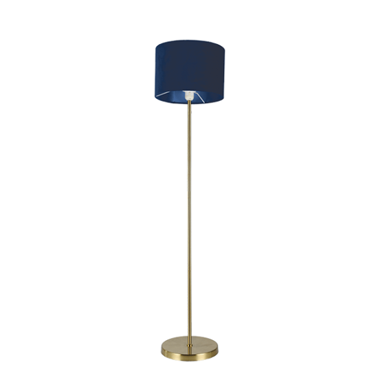 FRANCO FLOOR LAMP 1XE27 BRASS/BLUE