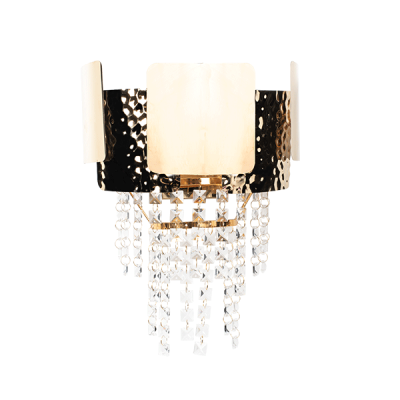GUSTAV WALL LAMP 2XG9 GOLD/CRYSTALS GUSTAV WALL LAMP 2XG9 GOLD/CRYSTALS