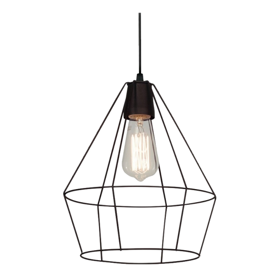 HEIDI PENDANT 1xE27 BLACK