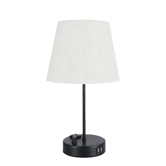 HELENA TABLE LAMP 1XE27 BLACK/WHITE