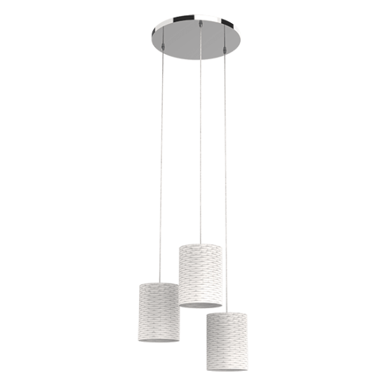 INES PENDANT 3XE14 CHROME