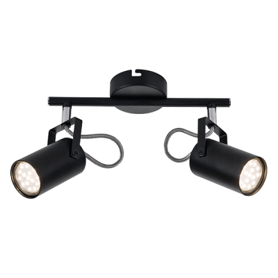 IZZY SPOT 2xGU10 BLACK IZZY SPOT 2xGU10 BLACK