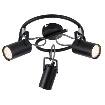 IZZY SPOT 3xGU10 BLACK IZZY SPOT 3xGU10 BLACK