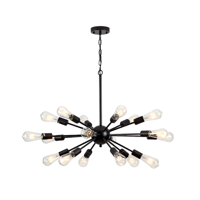 JACKSON CHANDELIER 18XE27 BLACK JACKSON CHANDELIER 18XE27 BLACK