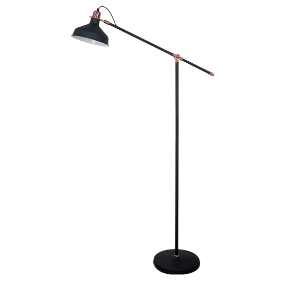 JOHN FLOOR LAMP 1XE27 BLACK