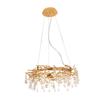 JOSEPH CHANDELIER 6XG9 GOLD/CRYSTALS JOSEPH CHANDELIER 6XG9 GOLD/CRYSTALS