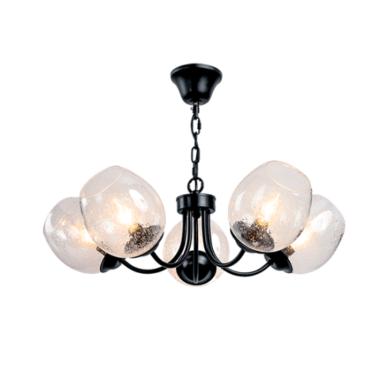 KAYLA CHANDELIER 5XE14 BLACK