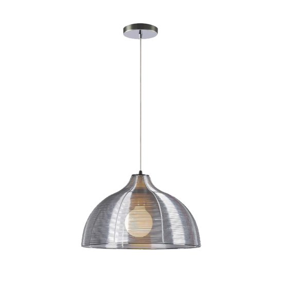 LIV PENDANT 1xE27 CHROME/ALUMINIUM