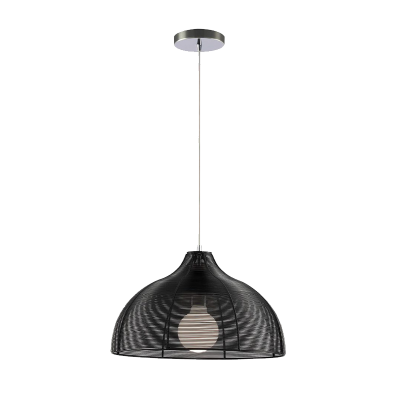 LIV PENDANT 1xE27 CHROME/BLACK