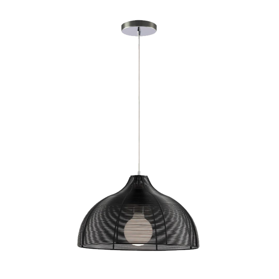 LIV PENDANT 1xE27 CHROME/BLACK