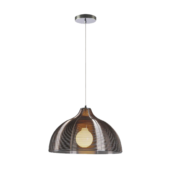 LIV PENDANT 1xE27 CHROME/COFFEE