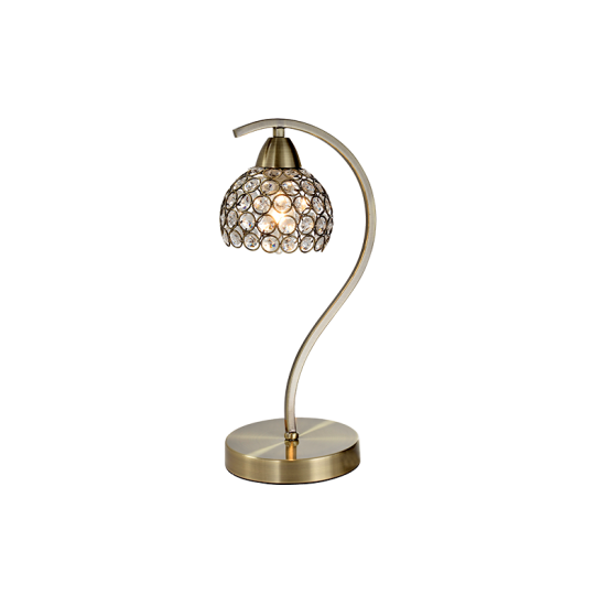 LIZA TABLE LAMP 1XE14 ANTIQUE BRASS