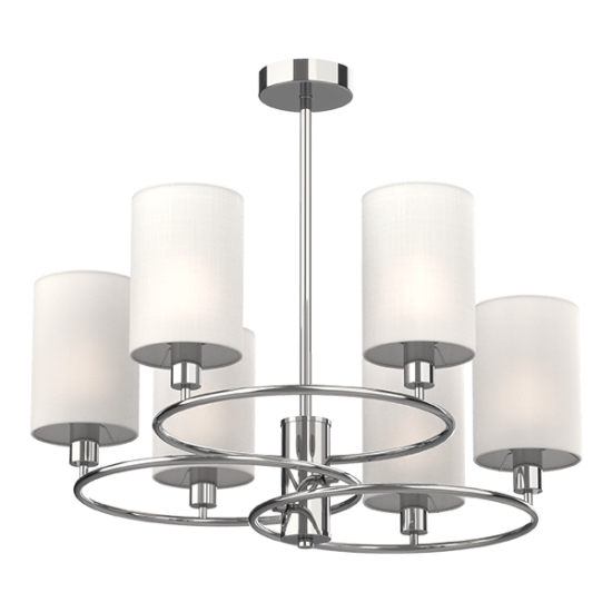 LUKAS CEILING LAMP 6XE14 CHROME