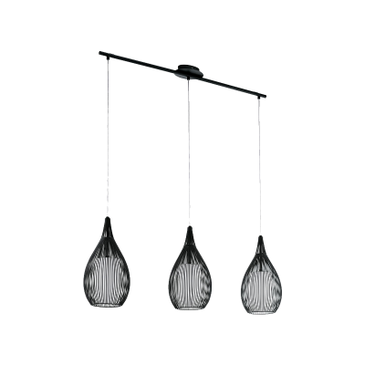 MALI CHANDELIER 3xE27 BLACK