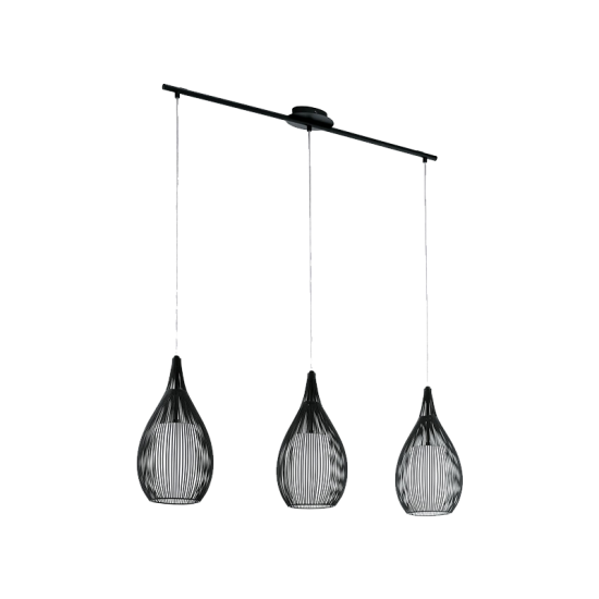 MALI CHANDELIER 3xE27 BLACK