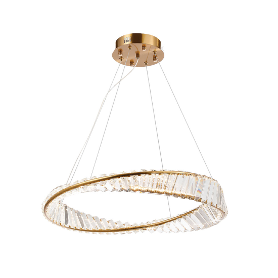 ΦΩΤΙΣΤΙΚΟ ΚΡΕΜΑΣΤΟ  LED Φ60 CRYSTAL 15W CCT COPPER