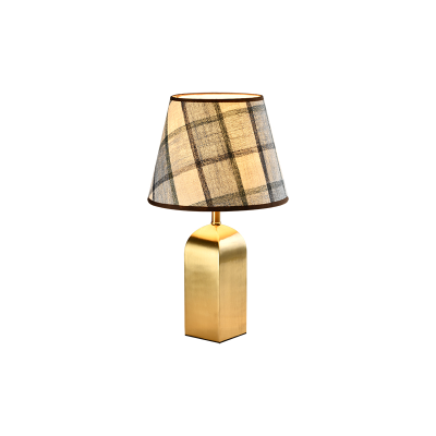 MAURO TABLE LAMP 1XE27 GOLD/FLAX MAURO TABLE LAMP 1XE27 GOLD/FLAX
