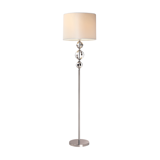 MAYA FLOOR LAMP 1XE27 CHROME