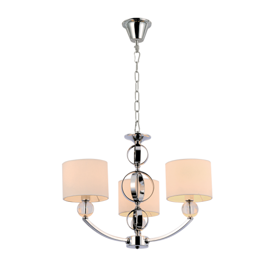 MAYA CHANDELIER 3XE27 CHROME