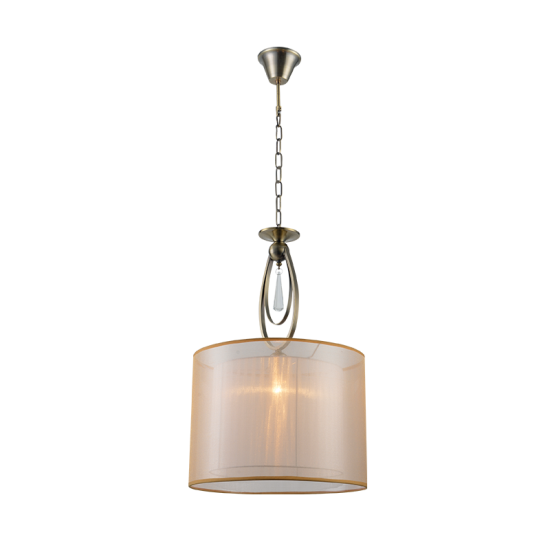 MERY PENDANT 1XE27 ANTIQUE BRASS