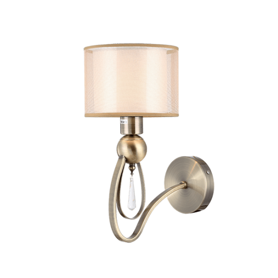 MERY WALL LAMP 1XE27 ANTIQUE BRASS