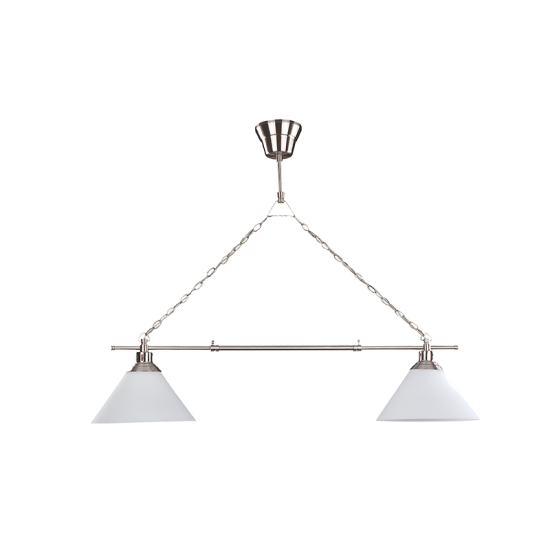 MOLLY CHANDELIER 2XE27 SATIN NICKEL