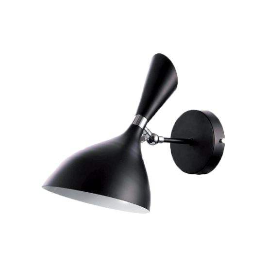 MORGAN WALL LAMP 1xE14 BLACK