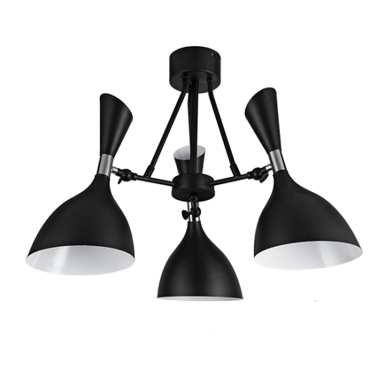 MORGAN CHANDELIER 3xE14 BLACK