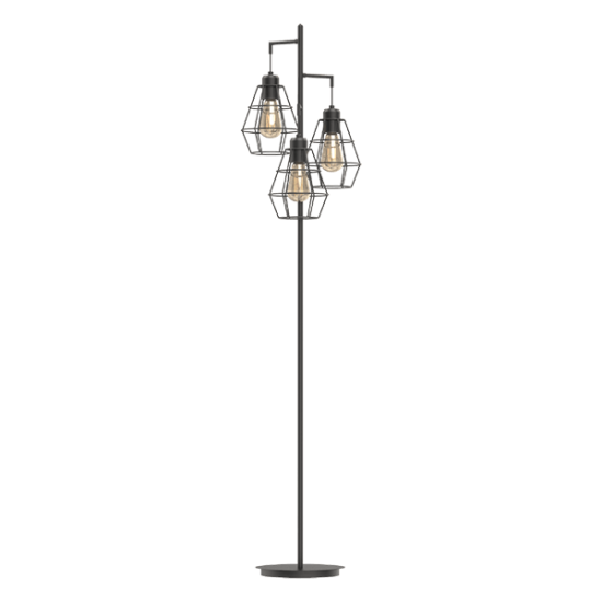  FLOOR LAMP 3XE27 MATT BLACK NICOL FLOOR LAMP 3XE27 MATT BLACK