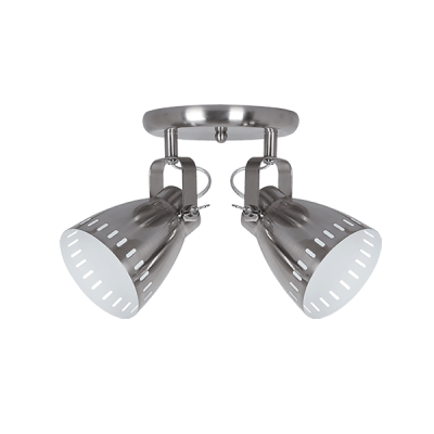 NOAH SPOT 2XE27 SATIN NICKEL D220mm