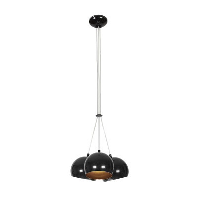 PEARL CHANDELIER 3XE27 BLACK