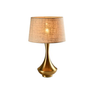 PIETRO TABLE LAMP 1XE27 GOLD/FLAX PIETRO TABLE LAMP 1XE27 GOLD/FLAX