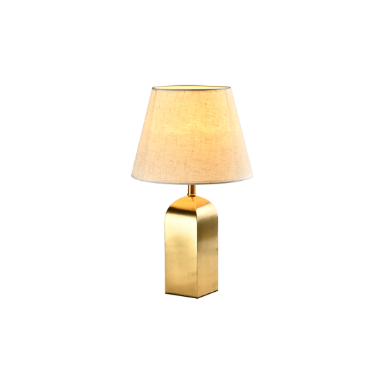 PONZA TABLE LAMP 1XE27 GOLD/FLAX