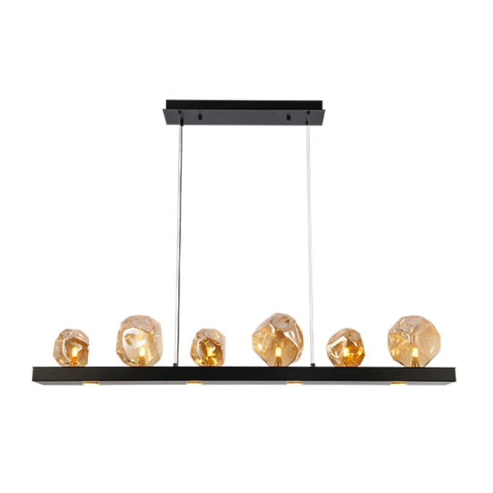 ROCK CHANDELIER 6XG9 BLACK/AMBER