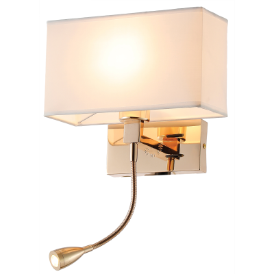ROSA LED ΑΠΛΙΚΑ 3W 3000K + 1XE27, FRENCH GOLD