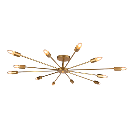 ROXI CEILING LAMP 12xE27 GOLD