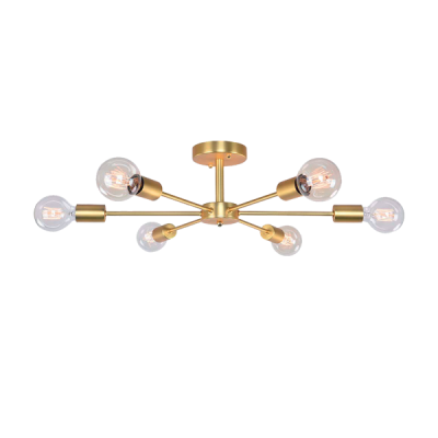 ROXI CEILING LAMP 6xE27 GOLD
