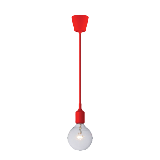 SAILOR-16 PENDANT SILICONE 1xE27 RED